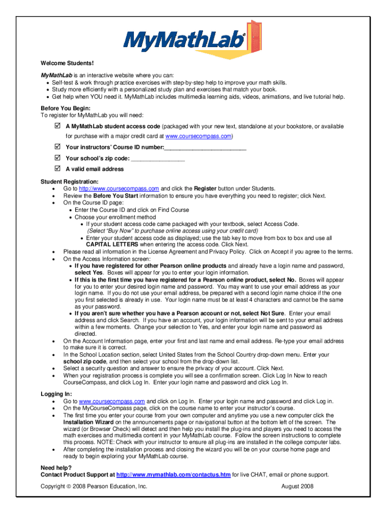 Fillable online registration instructions for students in vcu math 200