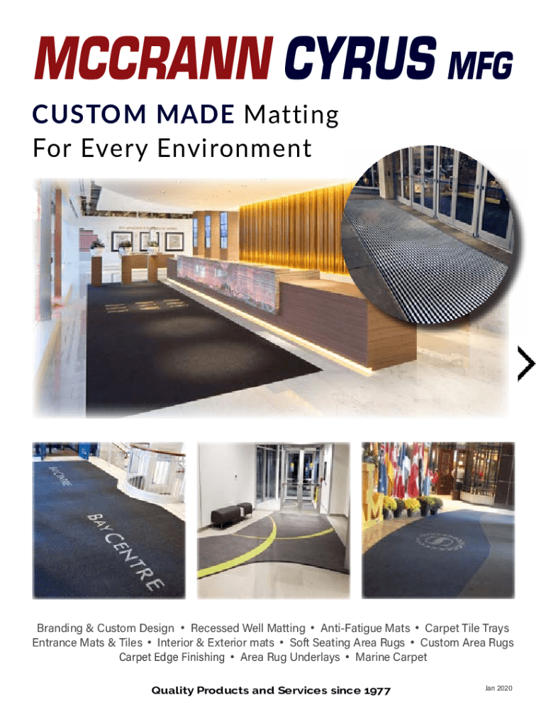Fillable Online Custom Logo Floor Mats Commercial Entry Mat Service