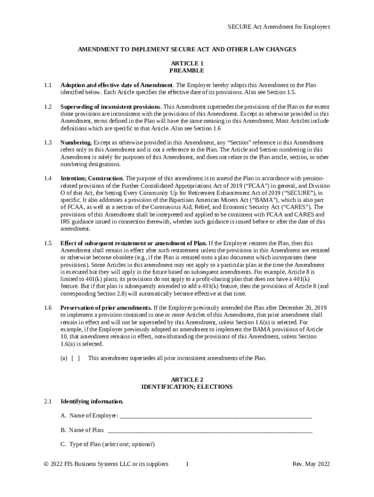 IRS Extends Deadlines to Adopt Plan Amendments for Doc Template