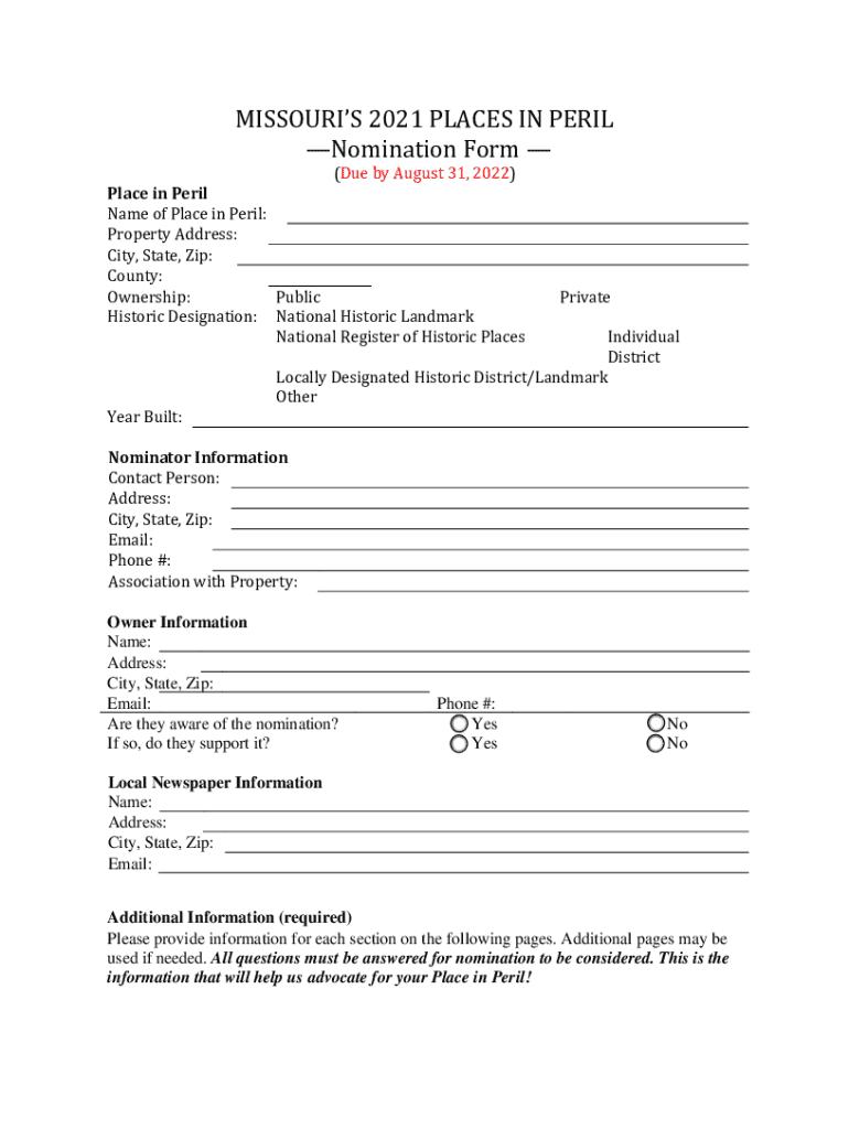 Fillable Online Houston House in Newburg among endangered historic