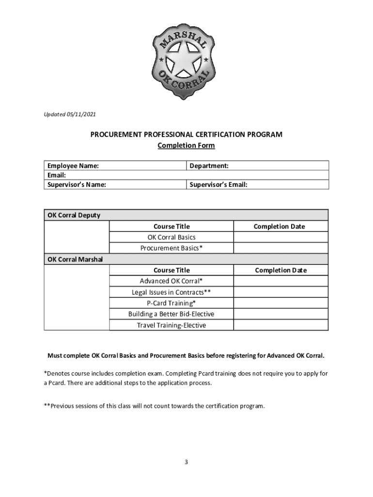 Fillable Online hr okstate Public Procurement Certificate -Mississippi ...