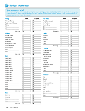 How To Create a Budget Worksheet (With Template and ...