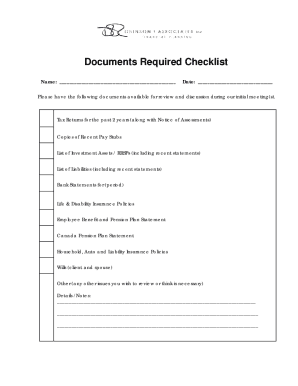 Fillable Online DRA Documents Requested.doc Fax Email Print - pdfFiller