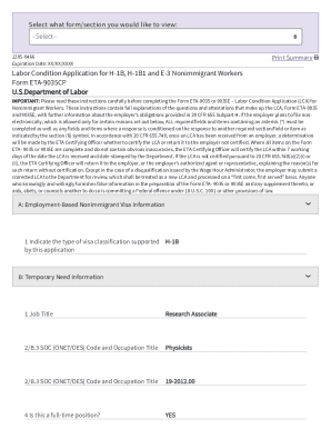 Fillable Online ETA- 9035 or 9035E are complete and do not contain ...