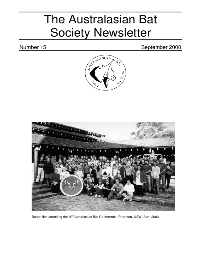 Fillable Online Survey guidelines for Australia's threatened bats Fax ...