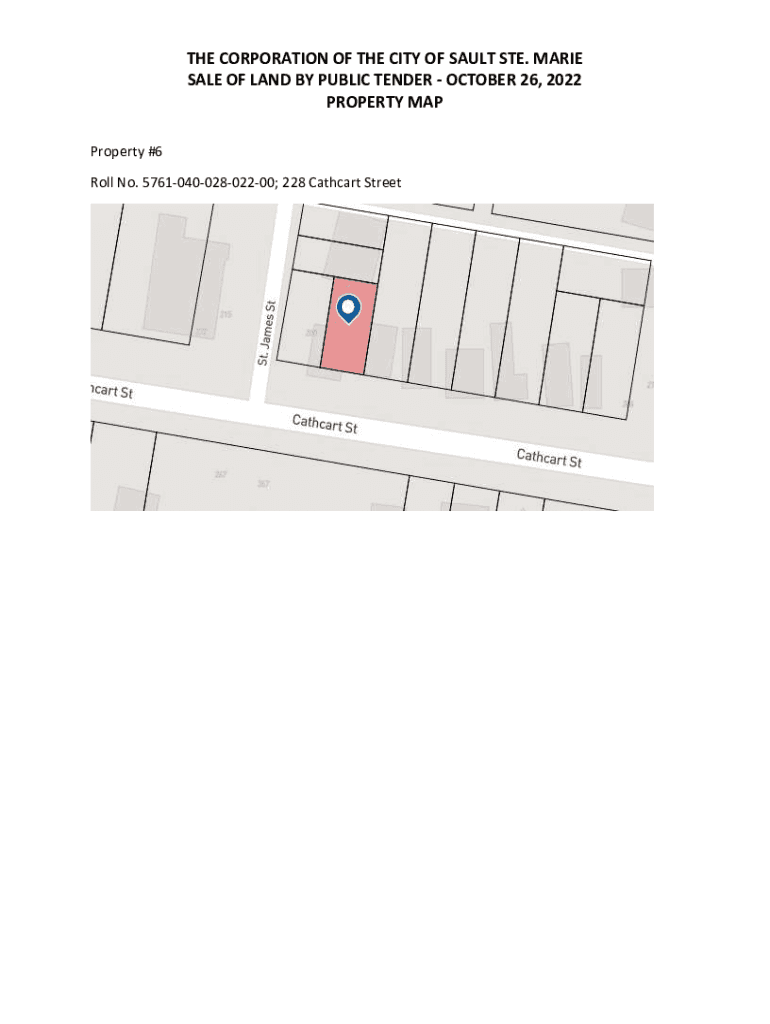 Fillable Online CITY OF SAULT STE. MARIE LAND SALE POLICY Fax Email