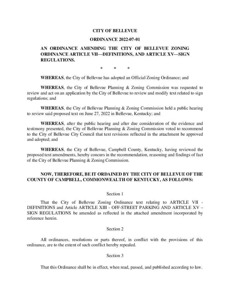 Fillable Online Land Use Codes and GuidelinesCity of Bellevue Fax Email