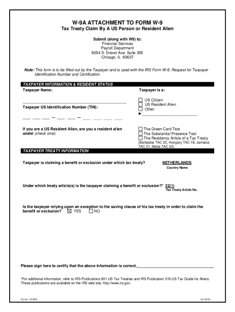 Fillable Online adminet uchicago W-9 Form : Request for Taxpayer ...