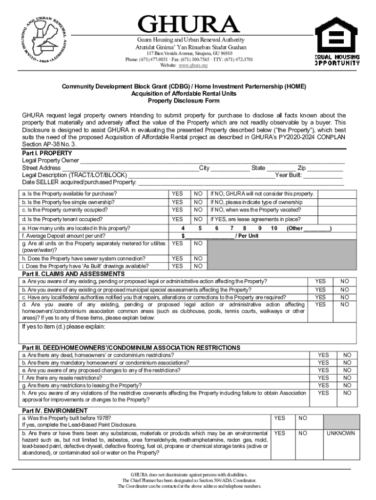 Fillable Online Property Disclosure Form Ver. 2 Fax Email Print - pdfFiller
