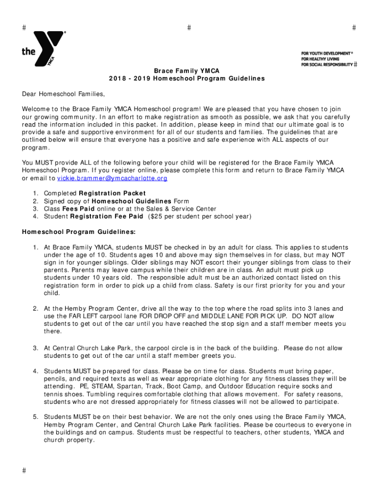 Fillable Online BraceFamilyHomeschoolRegistrationForm. Fax