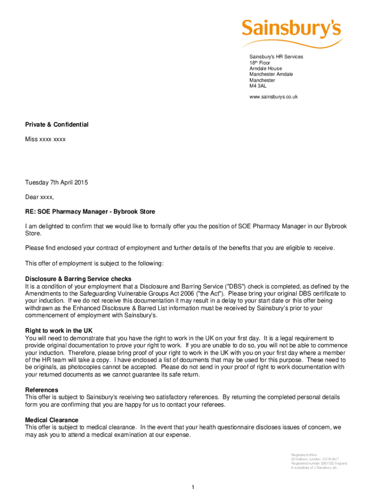 Fillable Online Sainsbury's axing Arndale office jobs as supermarket