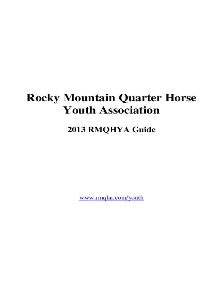 Fillable Online Rocky Mountain Quarter Horse Fax Email Print pdfFiller