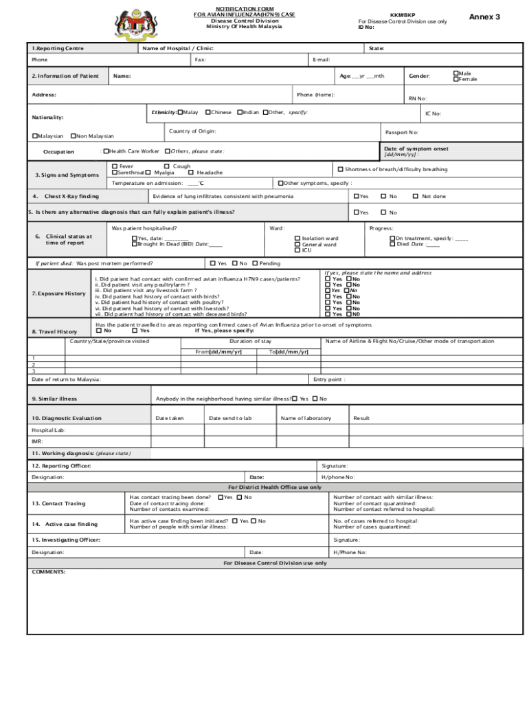 Fillable Online Letter of Authorization - CDC Human Influenza Virus ...