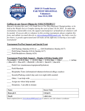 Fillable Online US Youth Soccer Announces Locations for Future Midwest ...