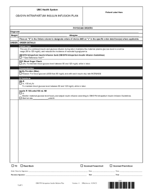 Fillable Online OB/GYN GENERAL PRE-OP PLAN Fax Email Print - pdfFiller
