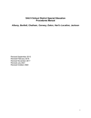 Special Services - School Administrative Unit 9