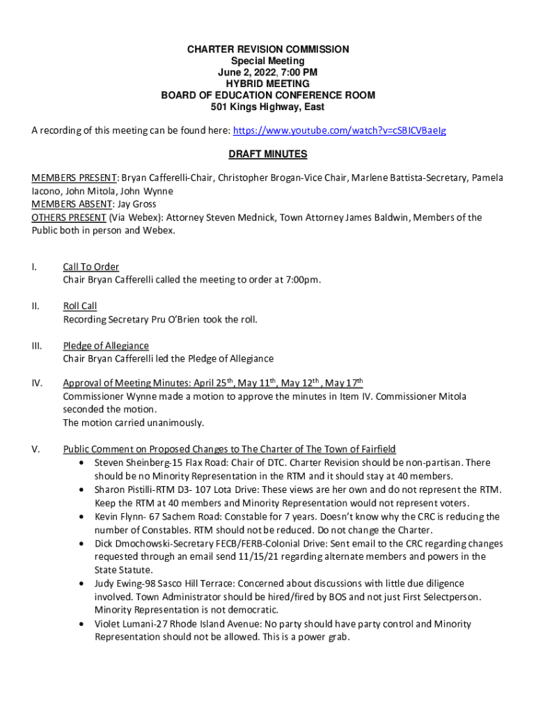 Fillable Online 2022 Report Of The Charter Review Commission Fax Email fillable-online-2022-report-of-the-charter-review-commission-fax-email