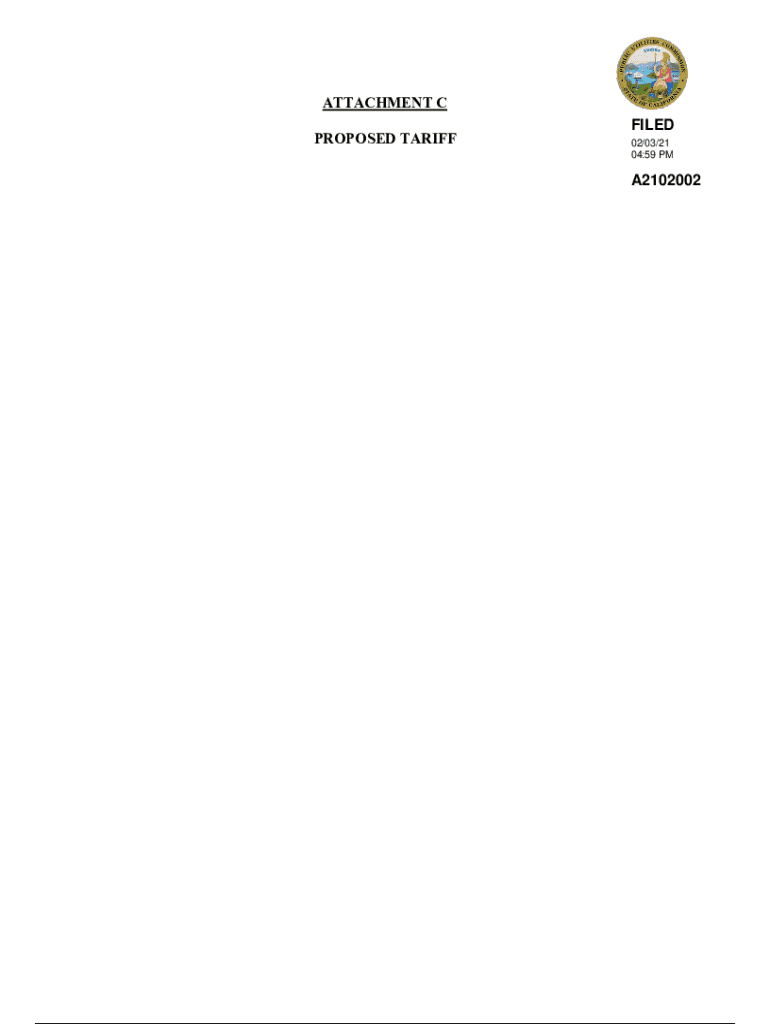 Fillable Online docs cpuc ca Karuk Tribe Schedule Cal PUC Tariff No. 2