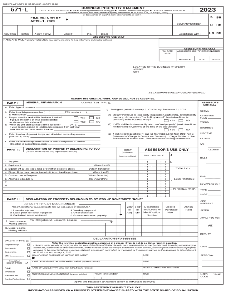 boe 571 l fillable Preview on Page 1