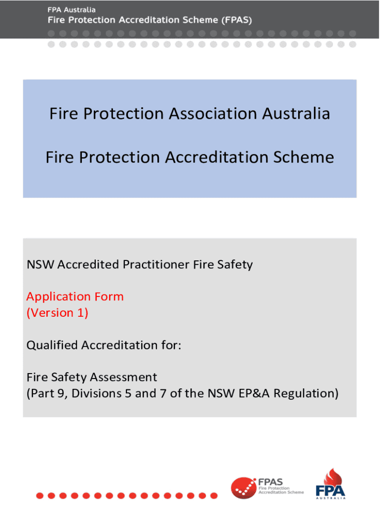 Fillable Online The Fire Protection Accreditation Scheme (FPAS) is now