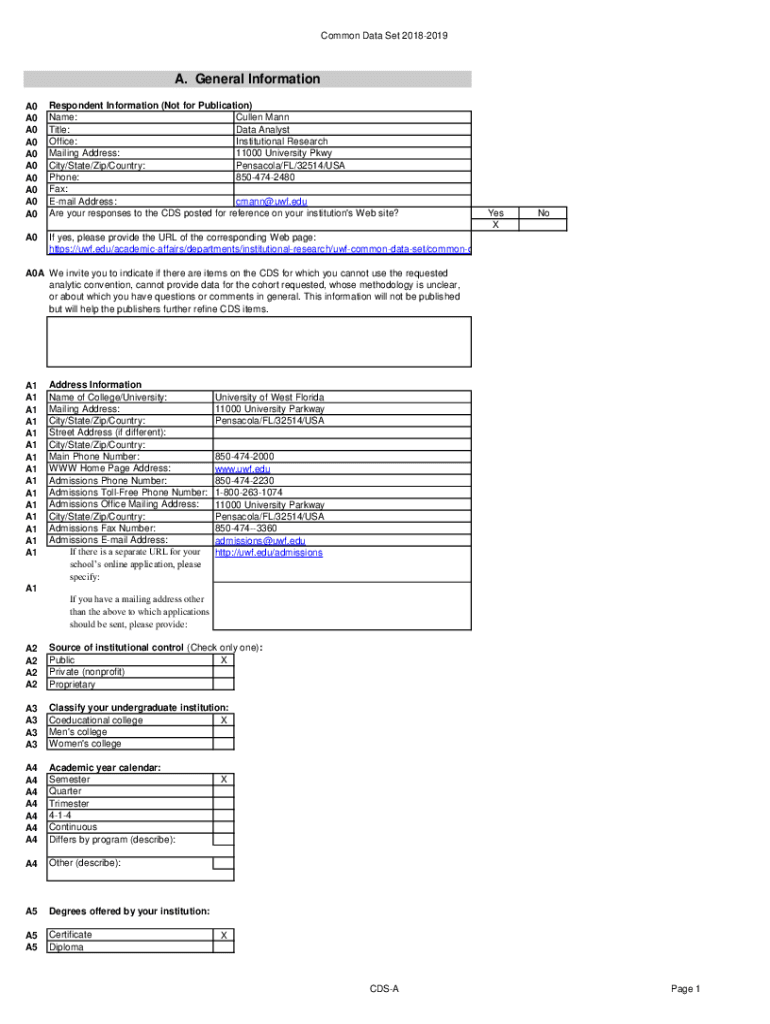 Fillable Online How to Use Common Data Set Information to Find Merit