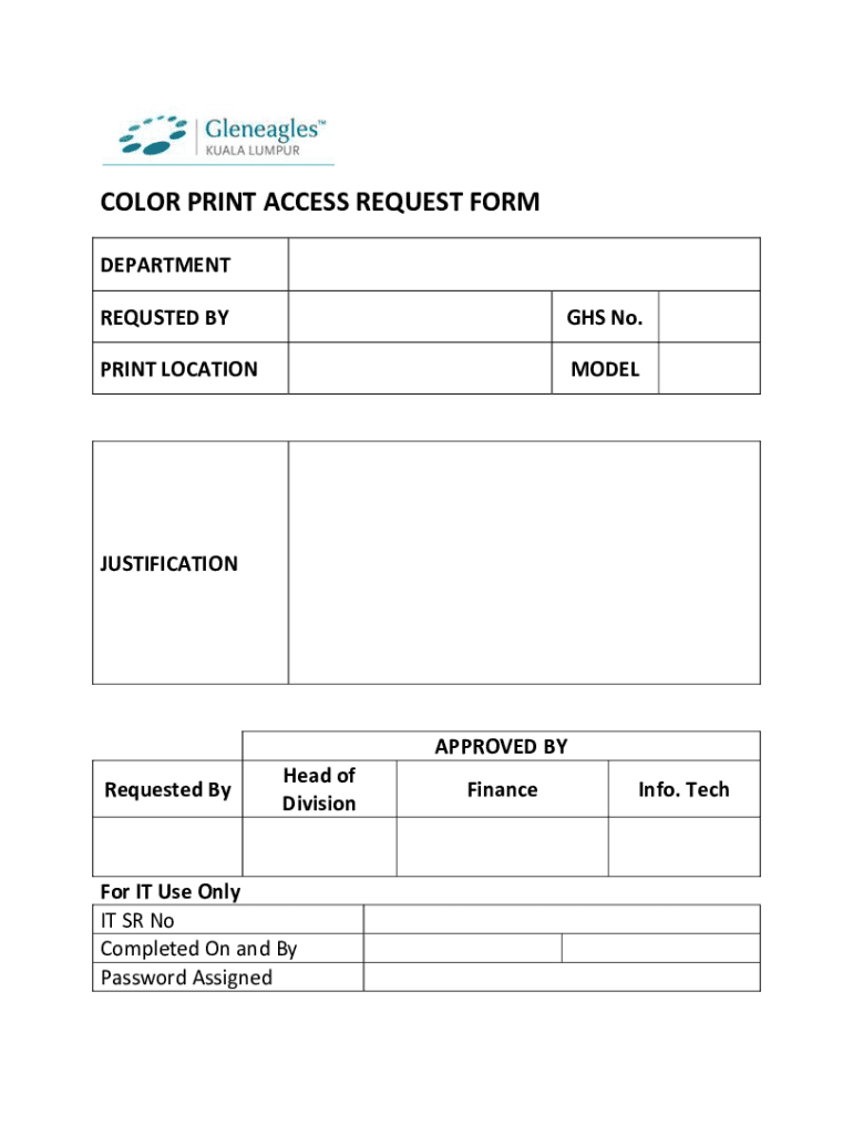 Fillable Online Color Print Request Form.docx Fax Email Print - pdfFiller
