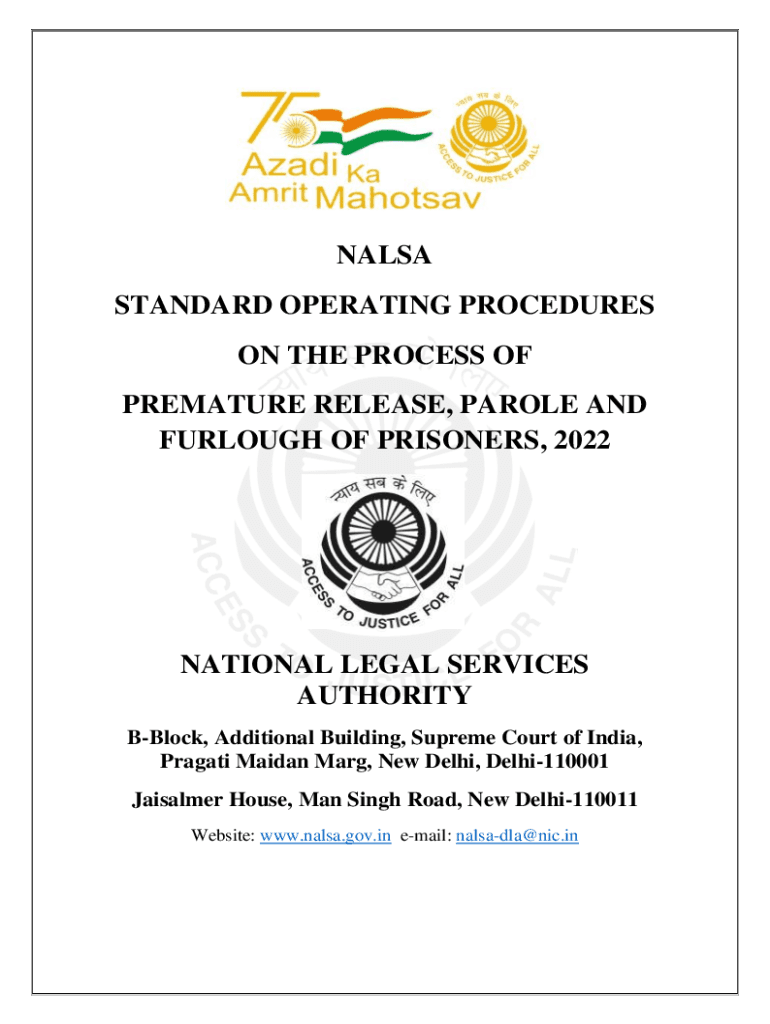 Fillable Online Form Uniform SOP For Convicts In Country To Secure ...