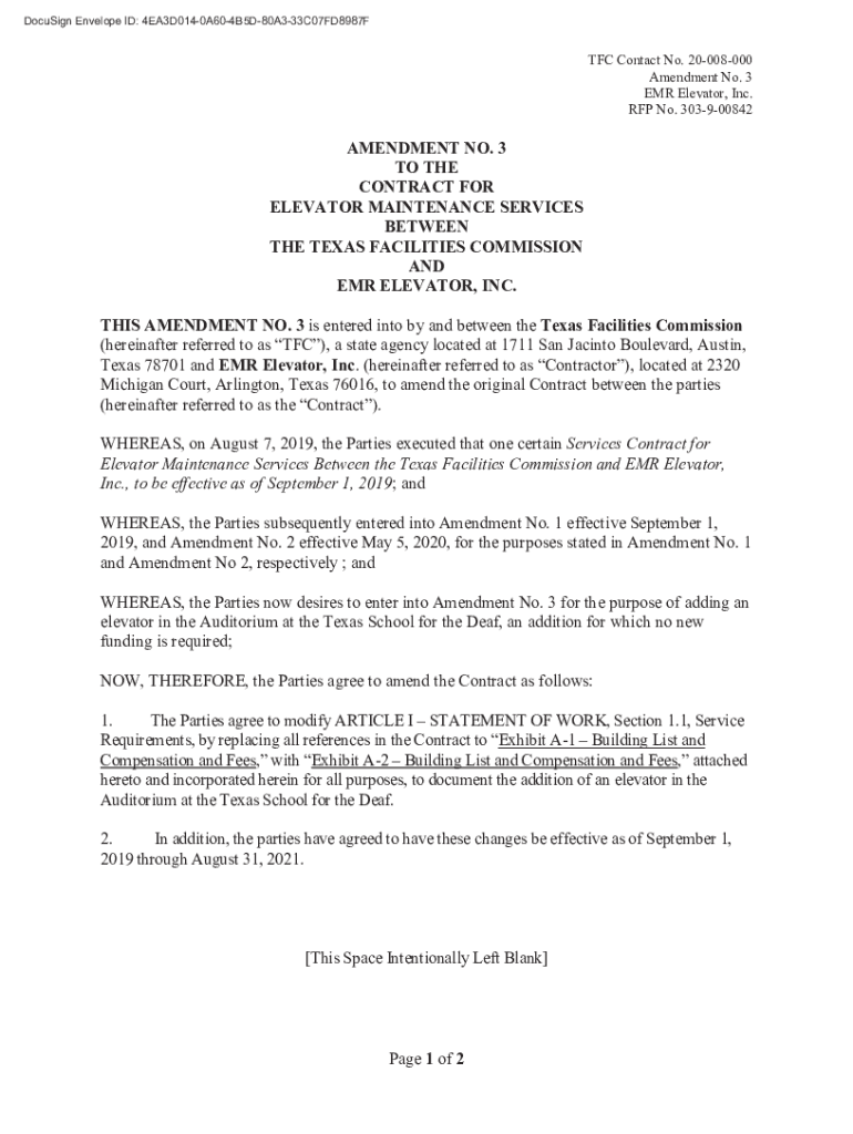 Fillable Online EMR ElevatorThe largest independent elevator service