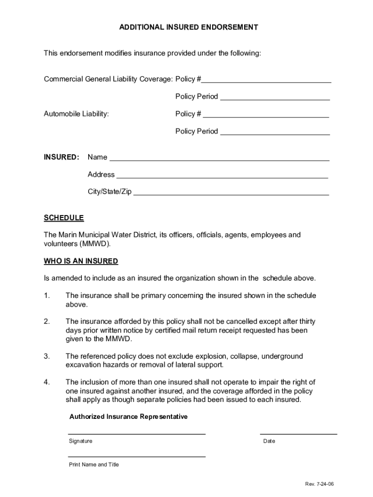 Fillable Online Sample Liability Insurance Certificate Additional