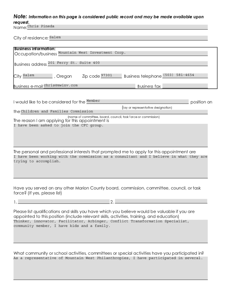 Form preview