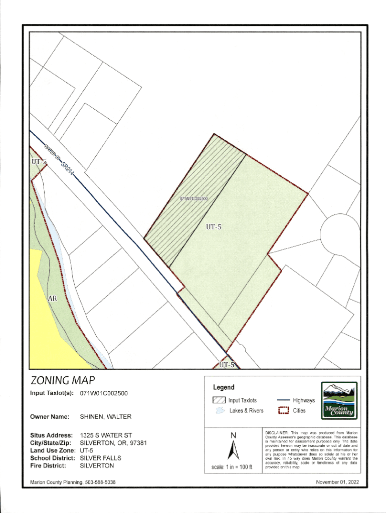 Fillable Online ZONING MAP Marion County Oregon Fax Email Print