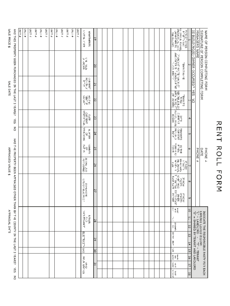 printable rental expense worksheet Preview on Page 1