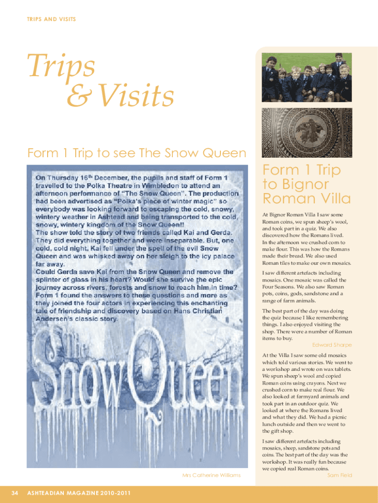 Fillable Online UK School Trips - School Trip or Educational Visit ...