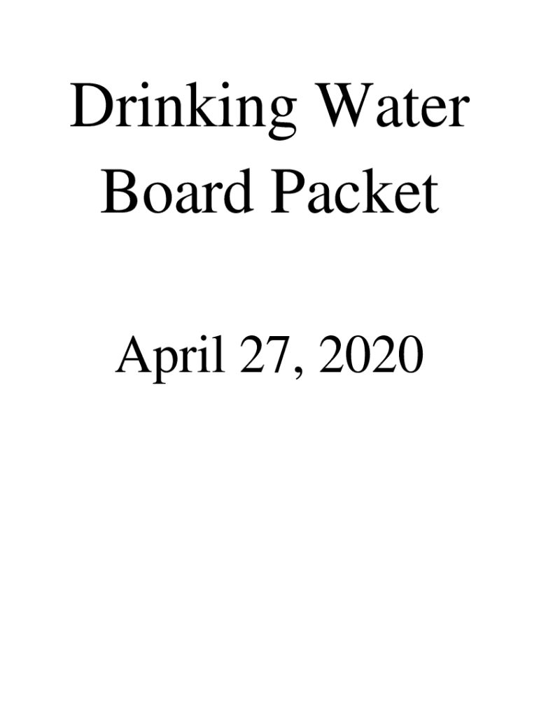 Fillable Online 2020 Board Drinking Water Utah DEQ Document