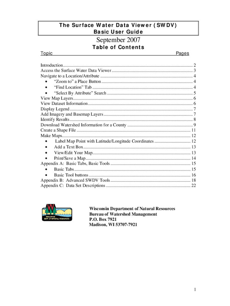 Fillable Online Surface Water Factor Sheet guidance Fax Email Print