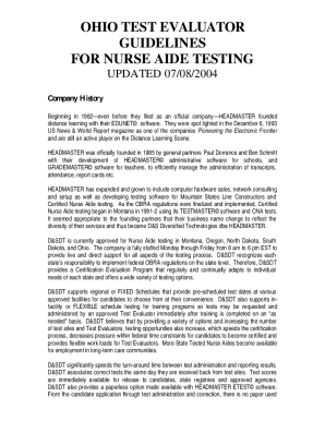 Ohio Nursing Assistant / Nurse Aide Test, OH CNA Exam
