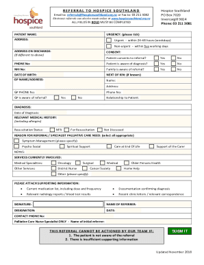 Hospice Southland - Referral Form