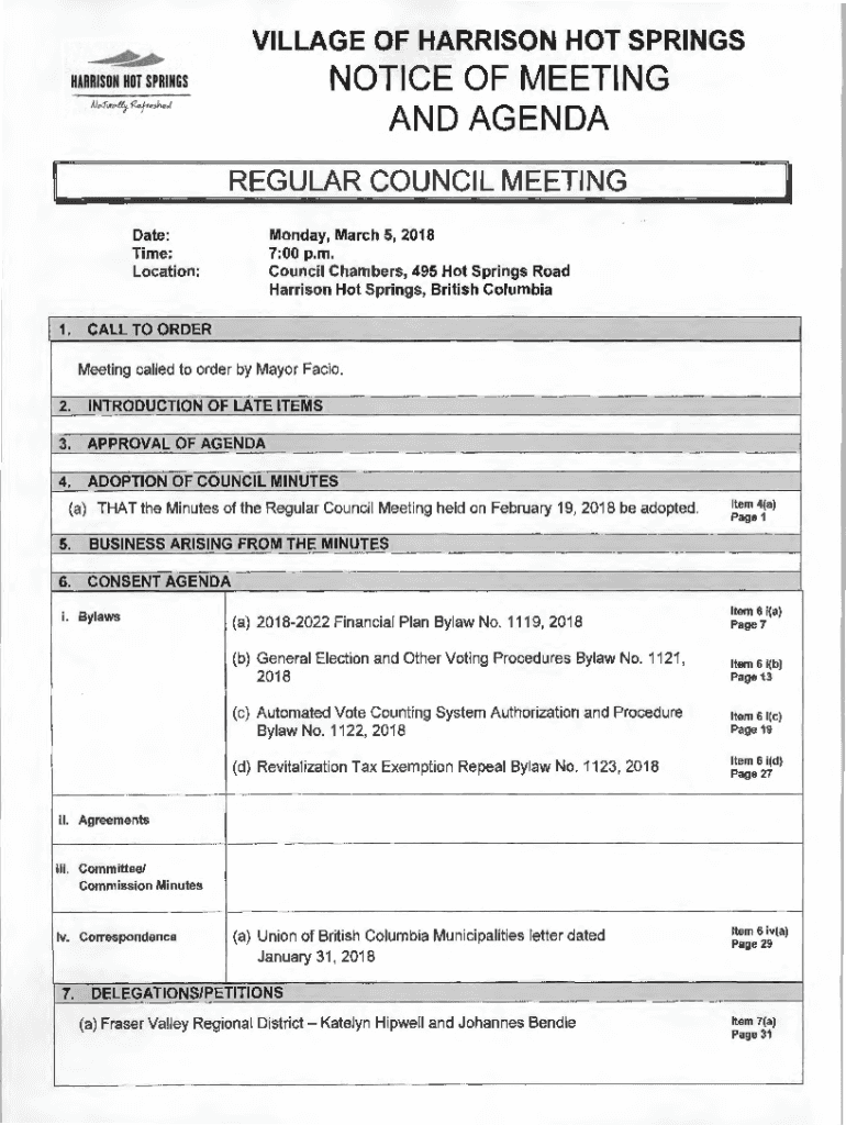Fillable Online Harrison Hot Springs Zoning Bylaw Fax Email Print