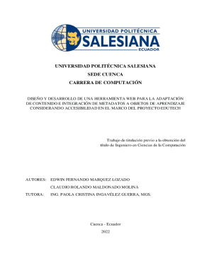 Diseo y desarrollo de una herramienta web para la adaptacin de contenido e integracin de metadatos a objetos de aprendizaje considerando accesibilidad en el marco del proyecto EduTech. Computacin