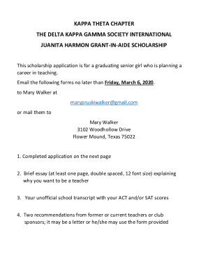 Fillable Online KAPPA THETA CHAPTER THE DELTA KAPPA GAMMA ... Fax Email ...