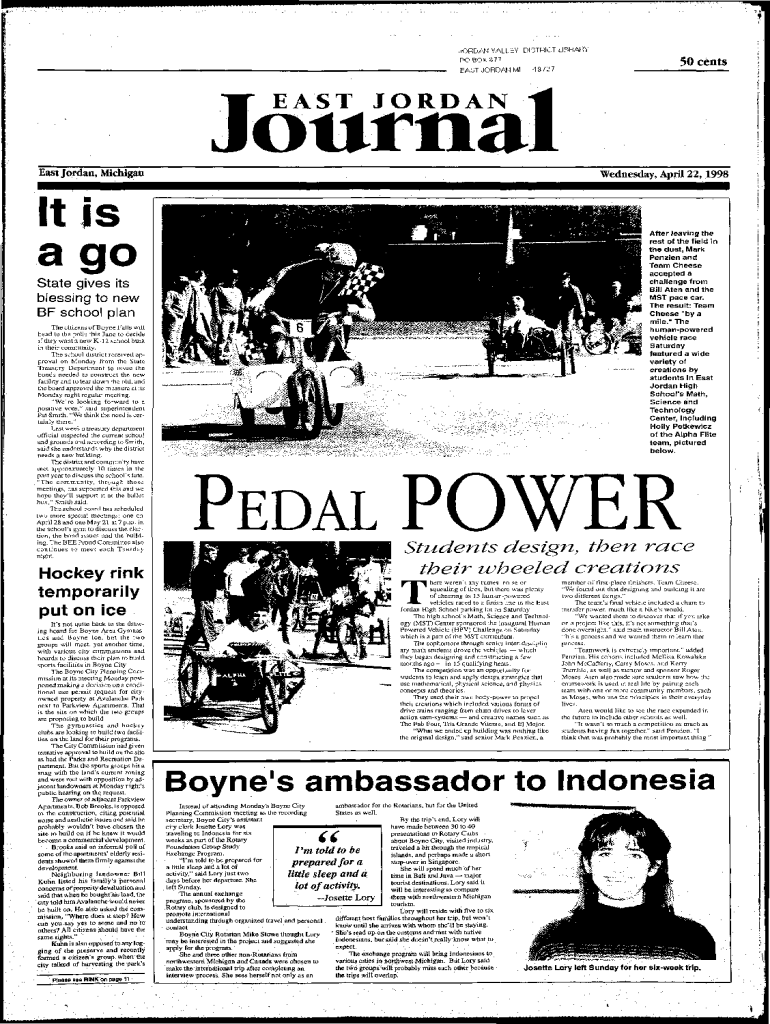 Fillable Online CITY OF EAST JORDAN Parks and Recreation Master Plan Fax Email Print pdfFiller