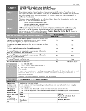 facts what does elsa state bank &amp;amp; trust co. do with your personal
