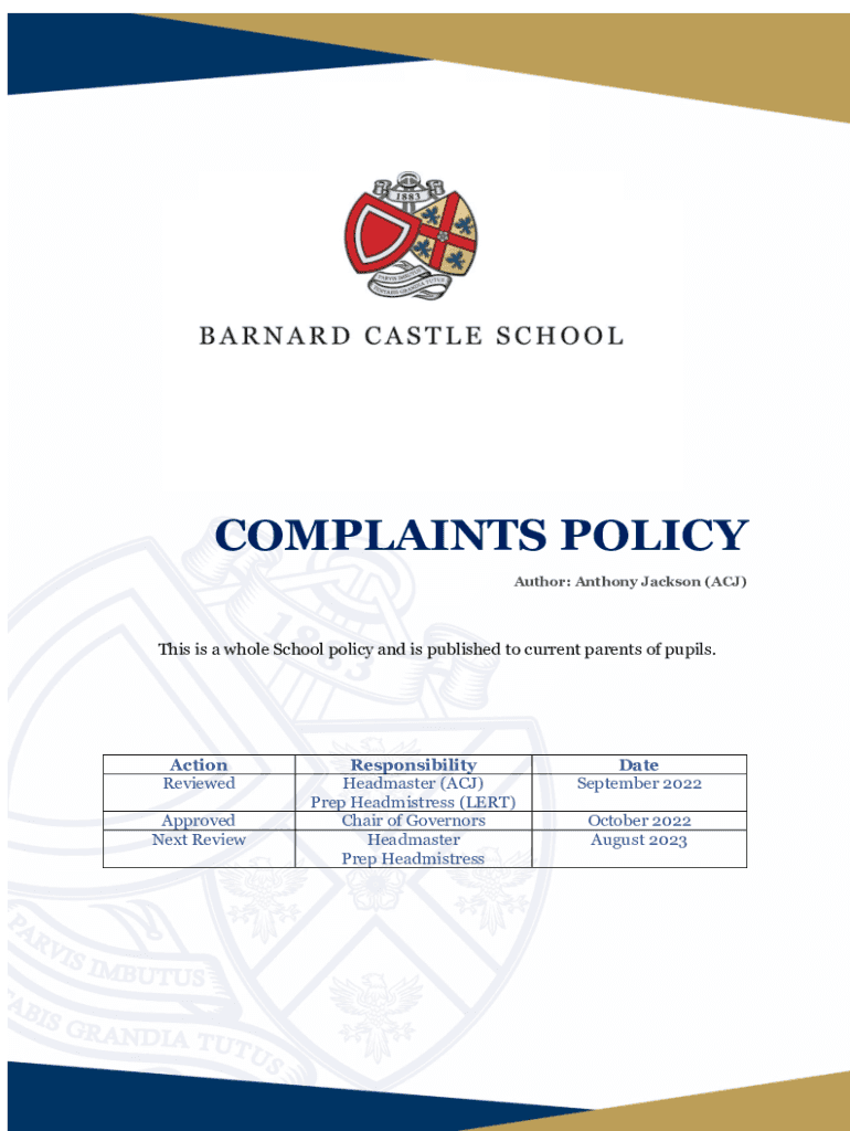 Fillable Online Staff Behaviour and Code of Conduct Policy Fax Email