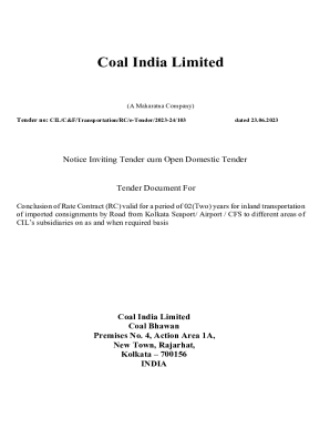 Notice Inviting Tender ( NIT) Invitation for Bids (IFB)