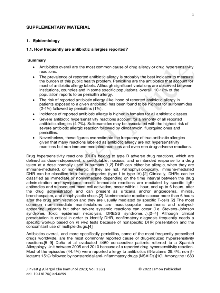 Fillable Online Template 5 ASP PCN Allergy Protocol (DOCX) Fax Email