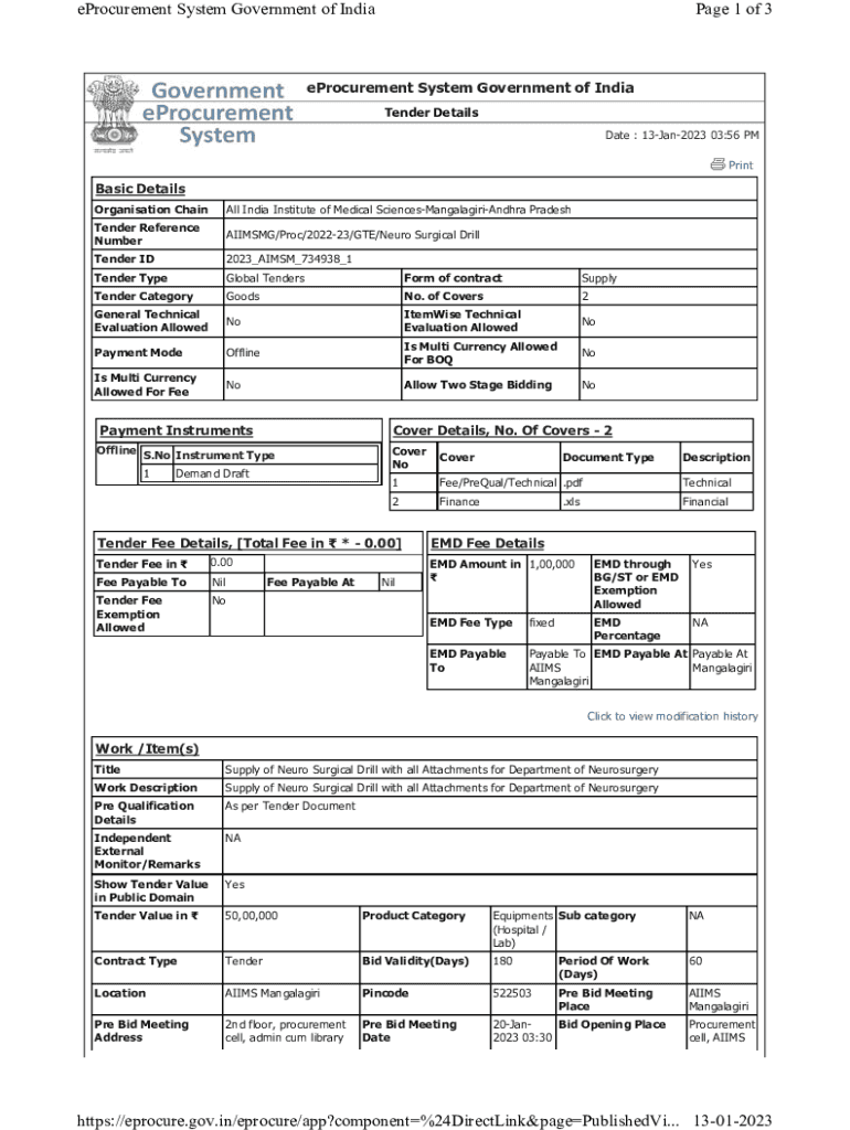 Fillable Online Tender-Document.pdf Fax Email Print - pdfFiller