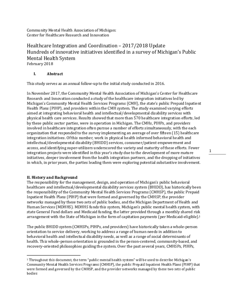 Fillable Online Michigan MI Health Link Second Evaluation Report Fax ...
