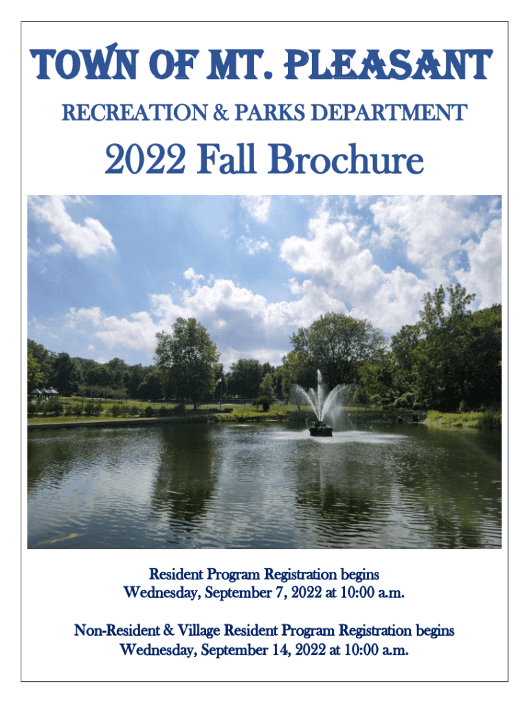 Fillable Online Town of Mount Pleasant NY Fax Email Print pdfFiller