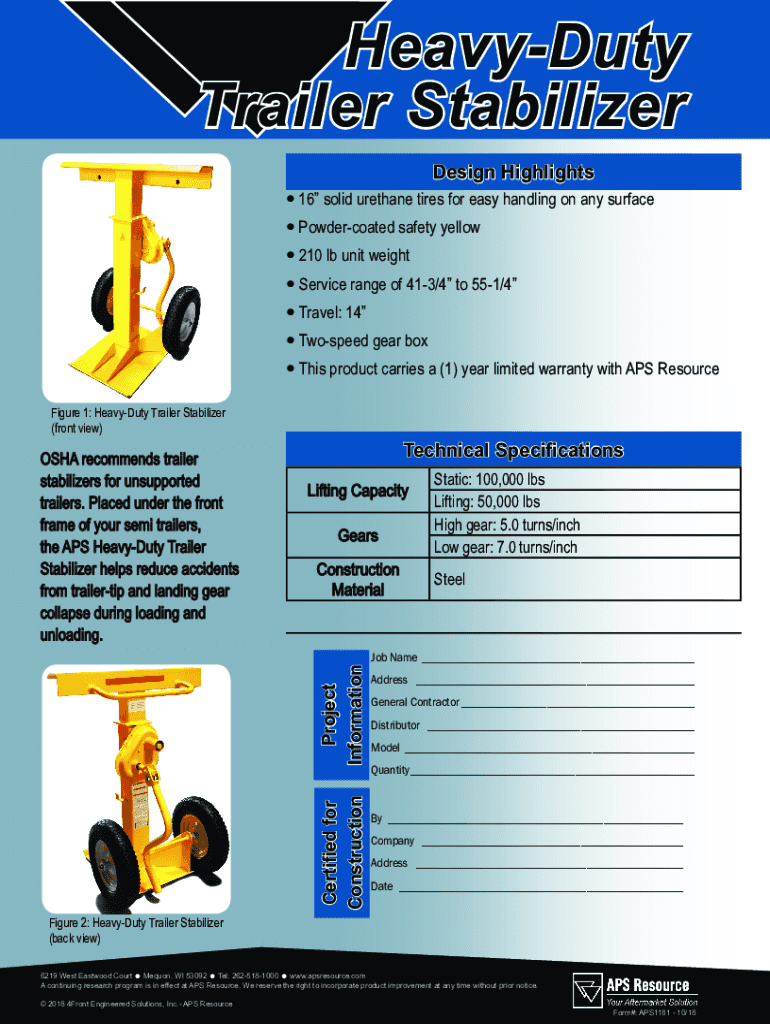 Fillable Online OX BLOX Trailer Jack Blocks RV Stabilizer, Scissor Block Fax Email Print
