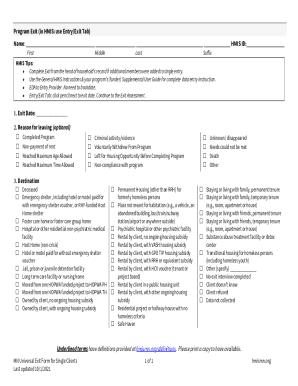 Fillable Online BackHome HMIS Data Entry Cheat Sheet Fax Email Print ...